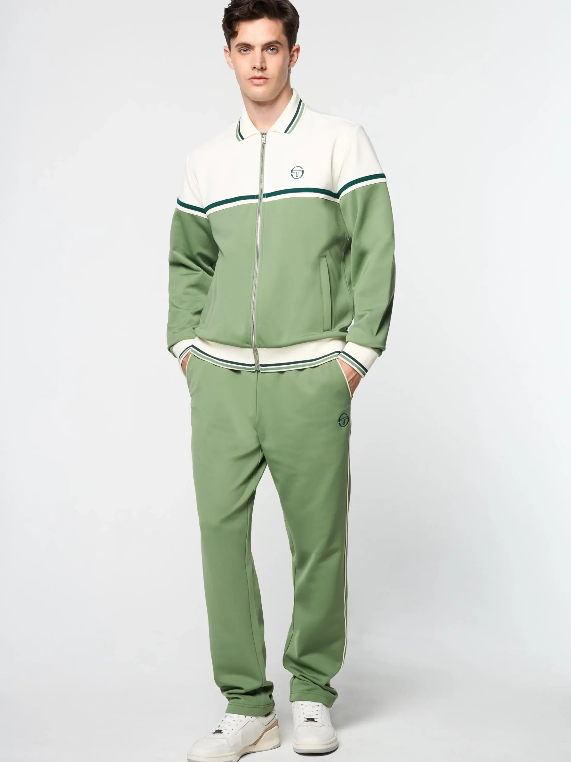 Sergio Tacchini Olmi Track Jacket- HEDGE GREEN Online