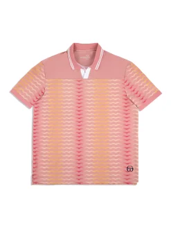 Sergio Tacchini Ondulato Polo- WILD ROSE Clearance