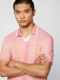 Sergio Tacchini Ondulato Polo- WILD ROSE Clearance