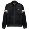 Sergio Tacchini Ostuni Velour Track Jacket- BLACK BEAUTY Hot