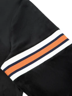 Sergio Tacchini Ostuni Velour Track Jacket- BLACK BEAUTY Hot