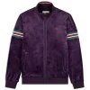 Sergio Tacchini Ostuni Velour Track Jacket- BLACKBERRY CORDIAL Online
