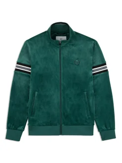 Sergio Tacchini Ostuni Velour Track Jacket- RAINFOREST Fashion
