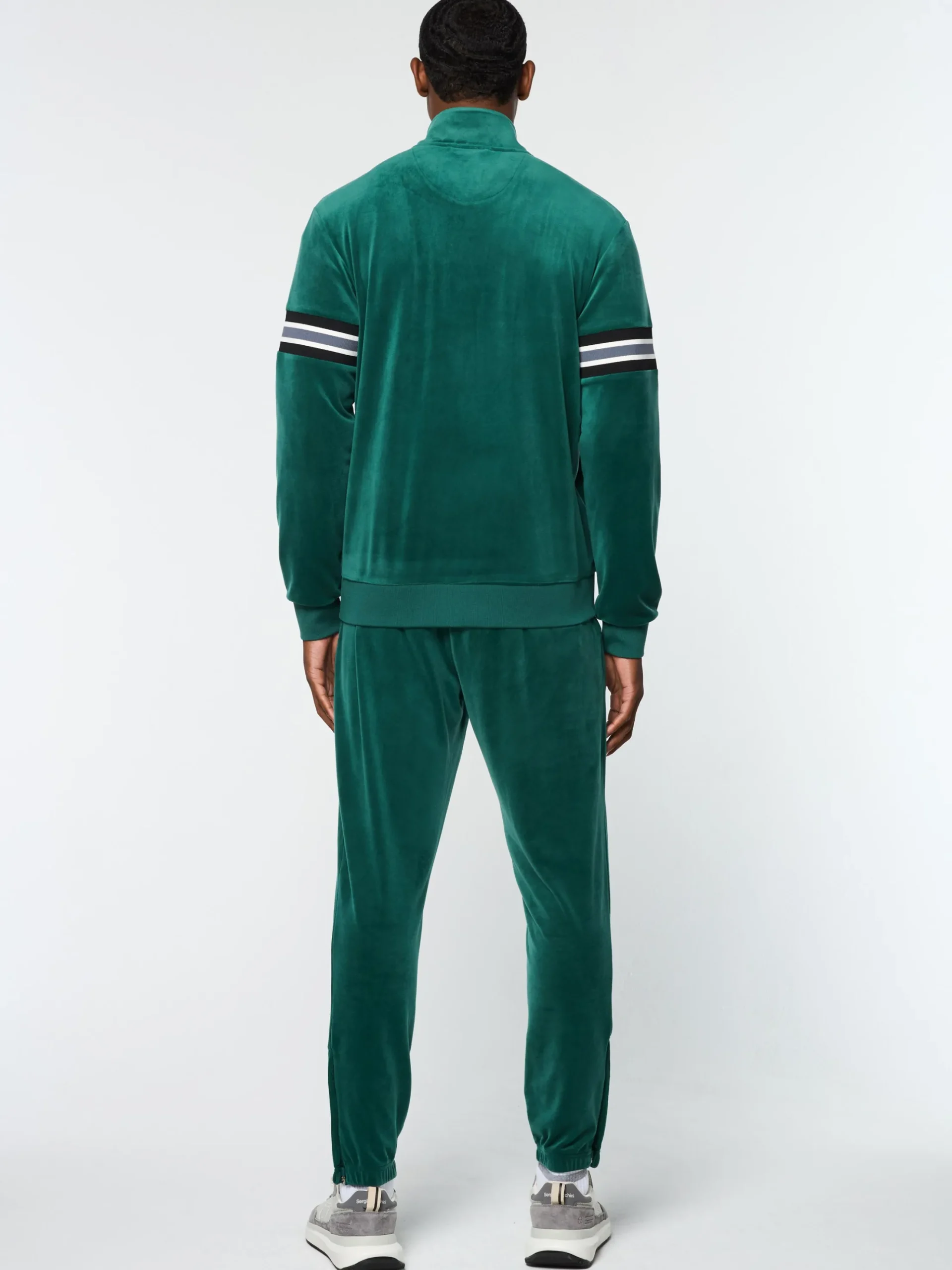 Sergio Tacchini Ostuni Velour Track Jacket- RAINFOREST Fashion