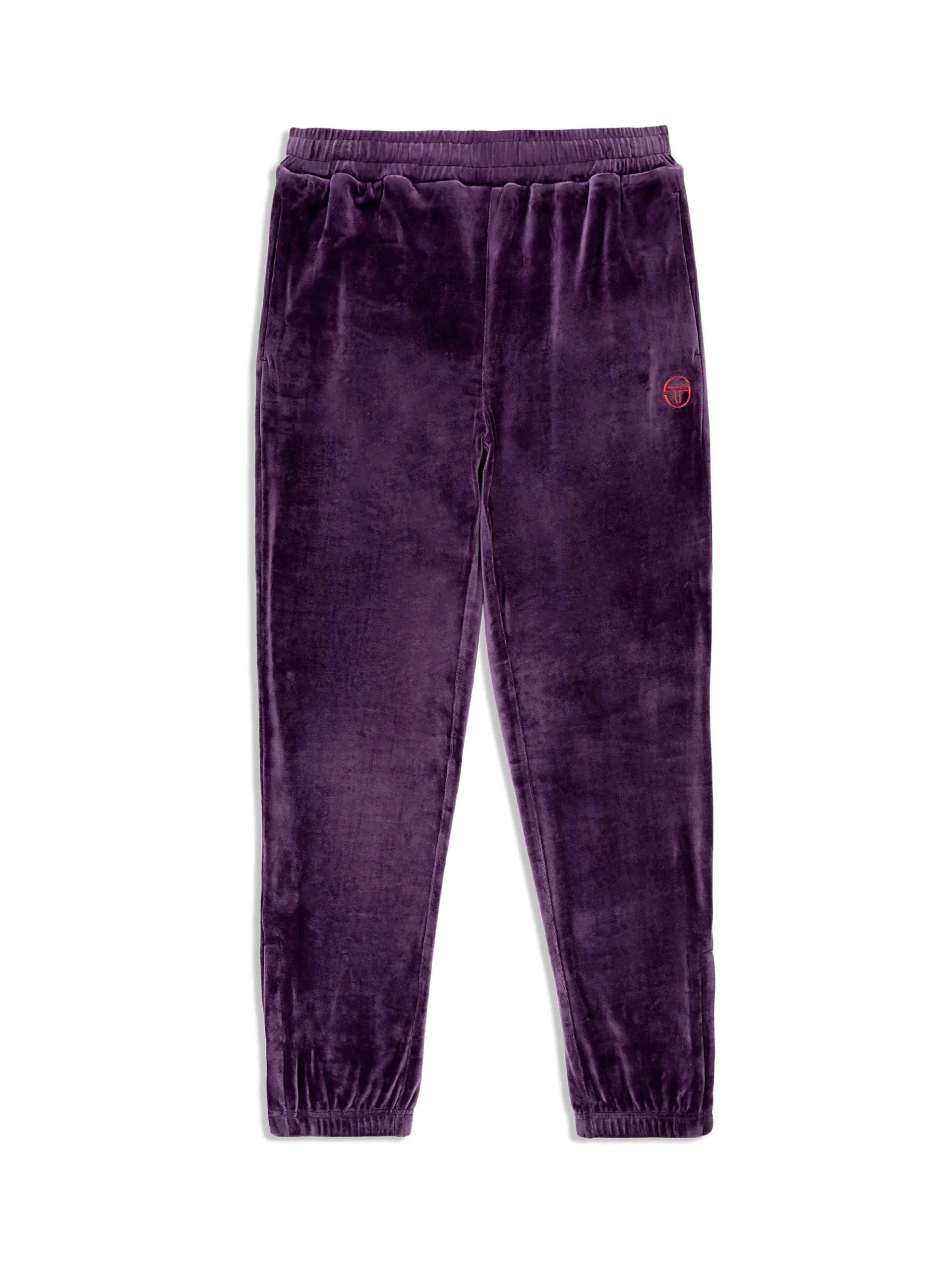 Sergio Tacchini Ostuni Velour Track Pant- BLACKBERRY CORDIAL Fashion
