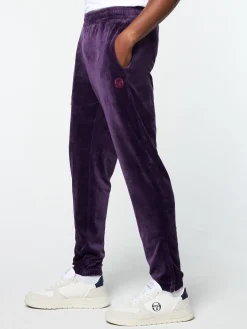 Sergio Tacchini Ostuni Velour Track Pant- BLACKBERRY CORDIAL Fashion