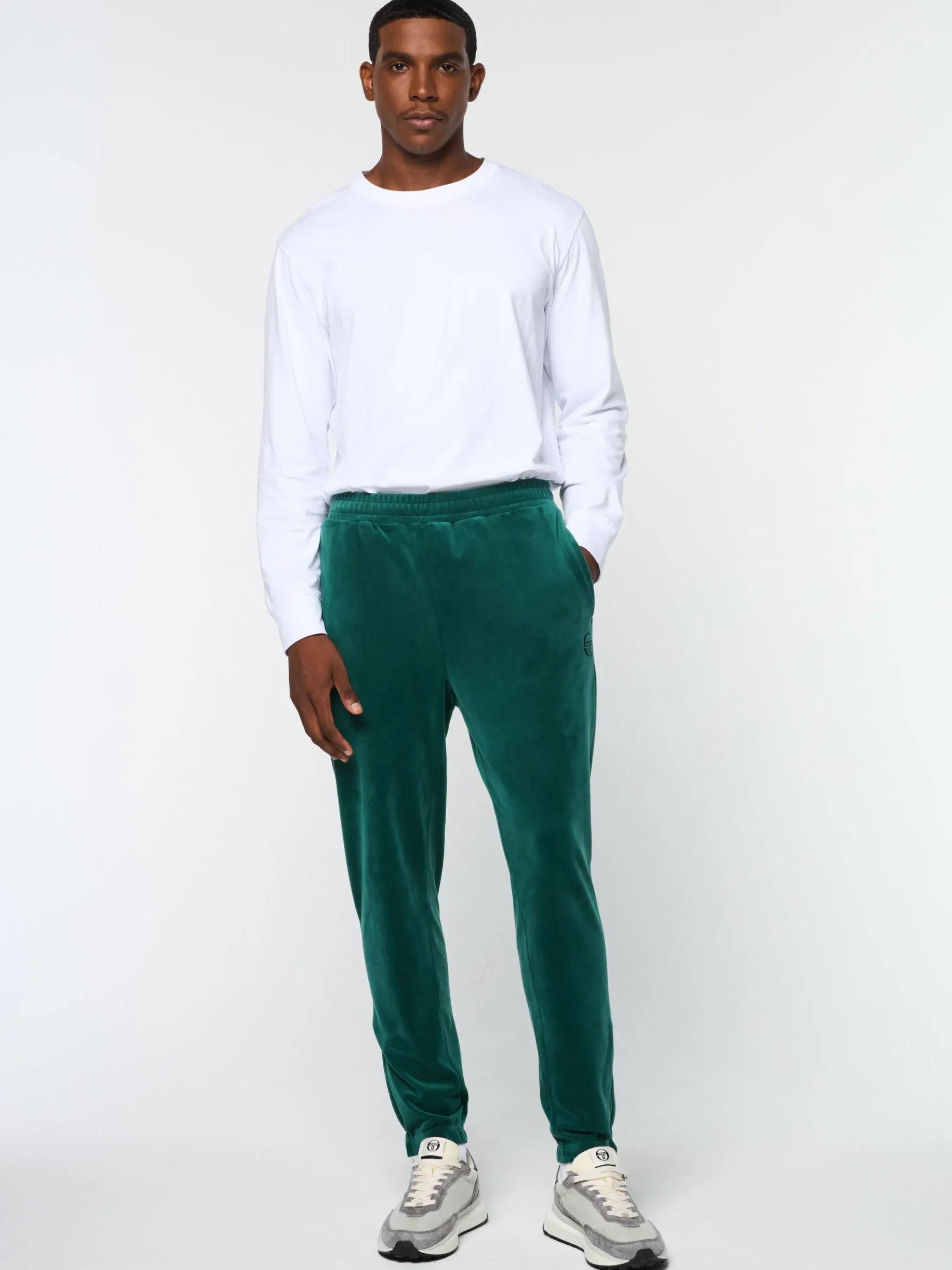 Sergio Tacchini Ostuni Velour Track Pant- RAINFOREST Online