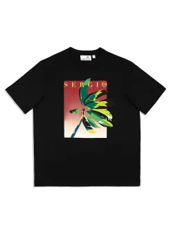 Sergio Tacchini Palma T-Shirt- BLACK BEAUTY New
