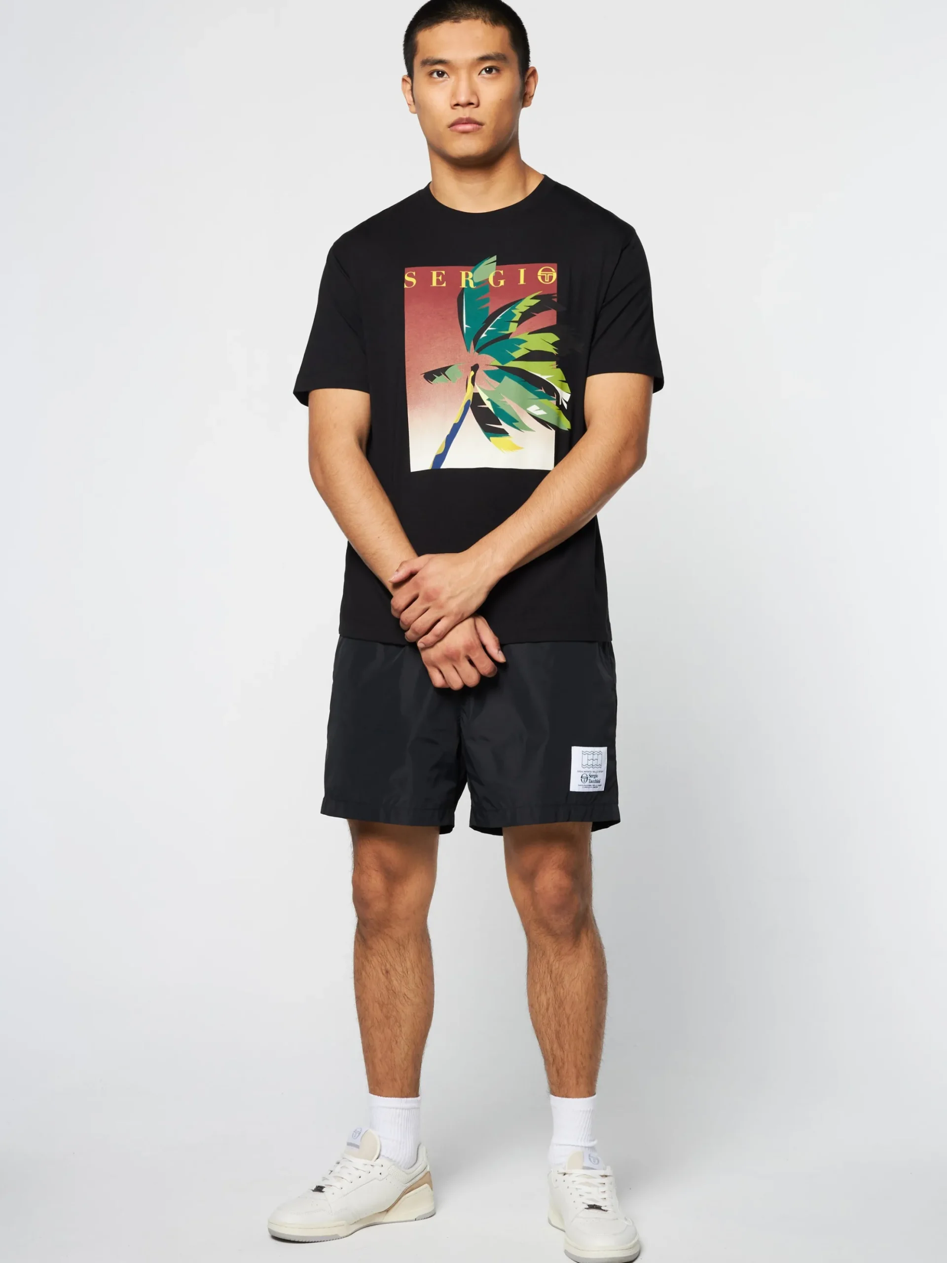 Sergio Tacchini Palma T-Shirt- BLACK BEAUTY New