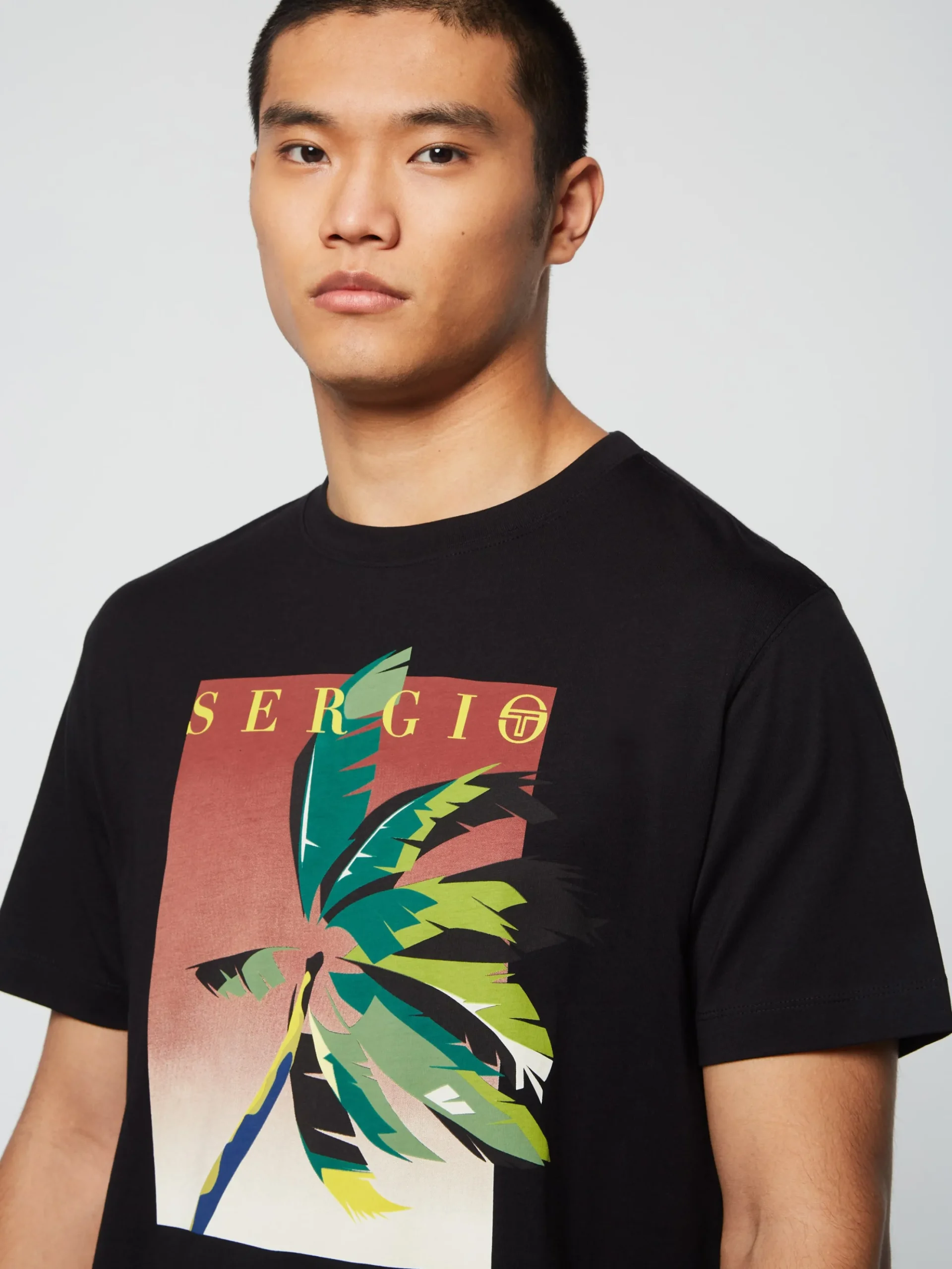 Sergio Tacchini Palma T-Shirt- BLACK BEAUTY New