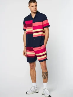 Sergio Tacchini Pennellata Cabana Shirt- Maritime Blue/ Multi MARITIME BLUE MULTI Sale