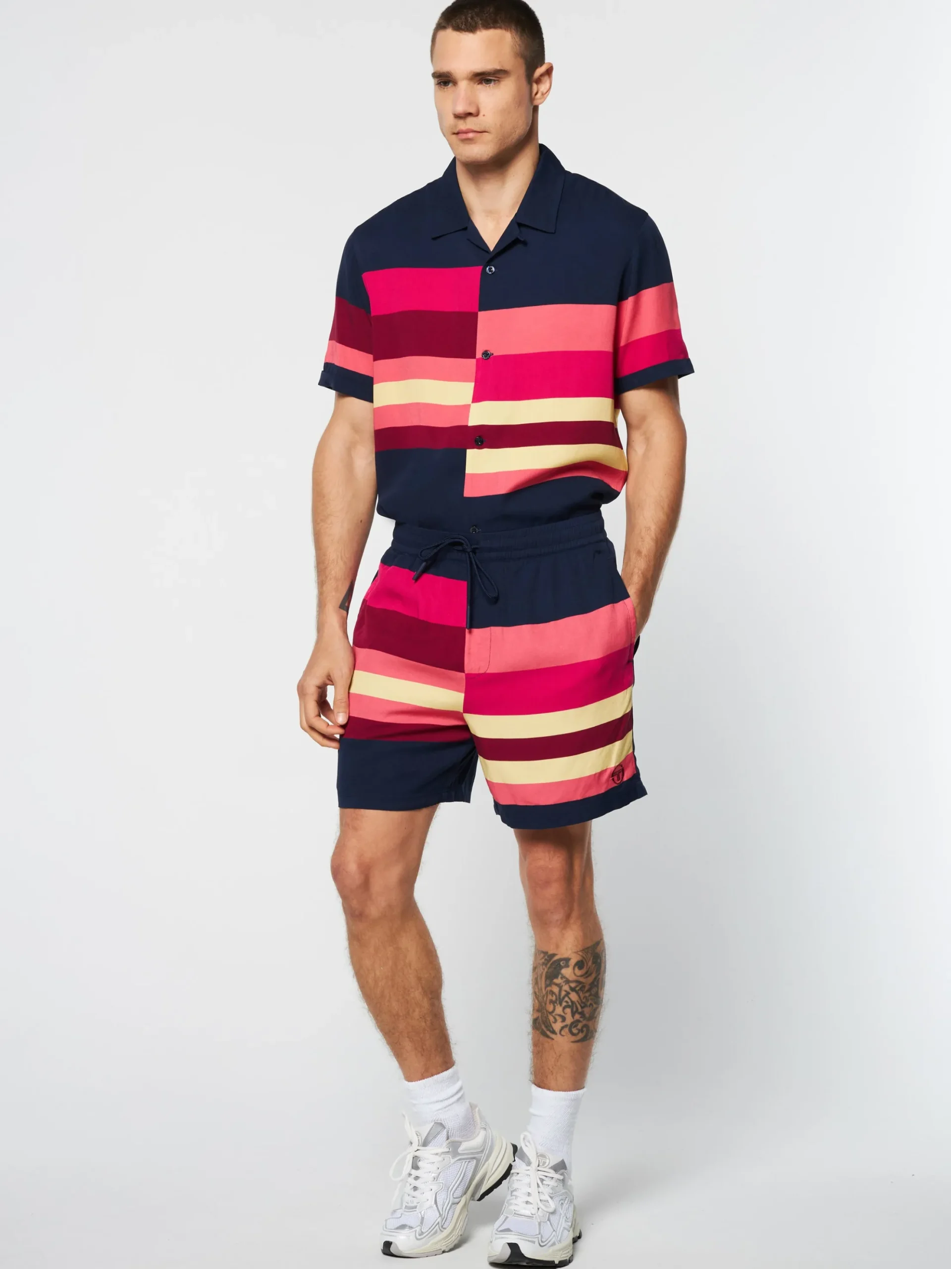 Sergio Tacchini Pennellata Short- Maritime Blue/ Multi MARITIME BLUE MULTI Clearance