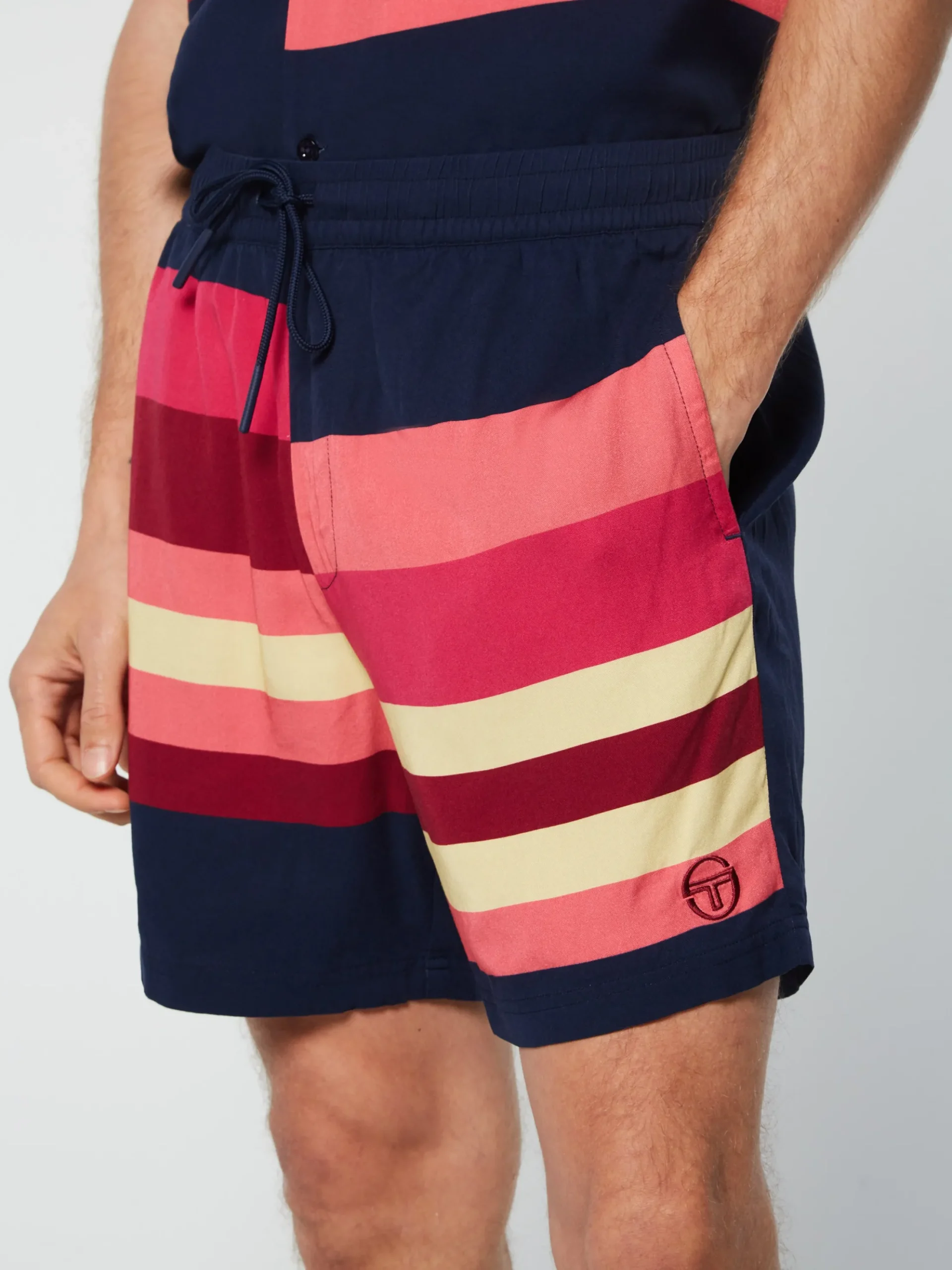 Sergio Tacchini Pennellata Short- Maritime Blue/ Multi MARITIME BLUE MULTI Clearance