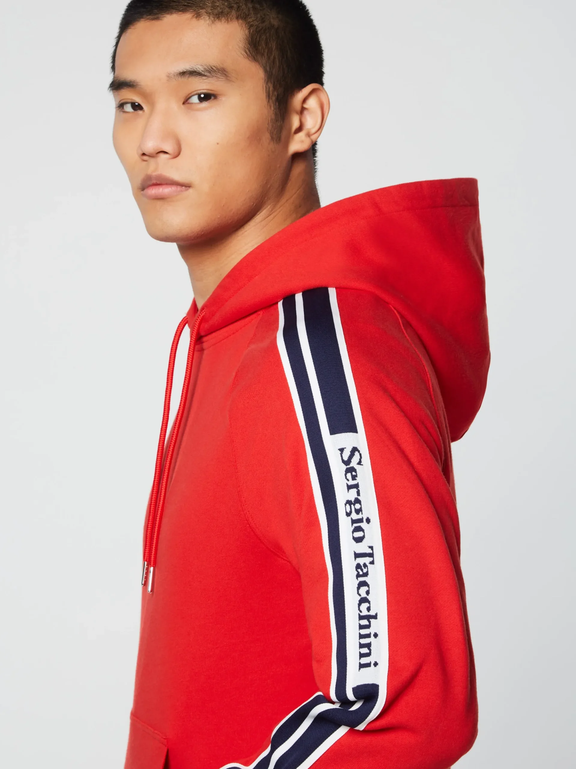 Sergio Tacchini Pereto Tape Hoodie- ADRENALINE RUSH Discount