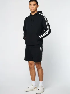 Sergio Tacchini Pereto Tape Hoodie- BLACK BEAUTY Sale