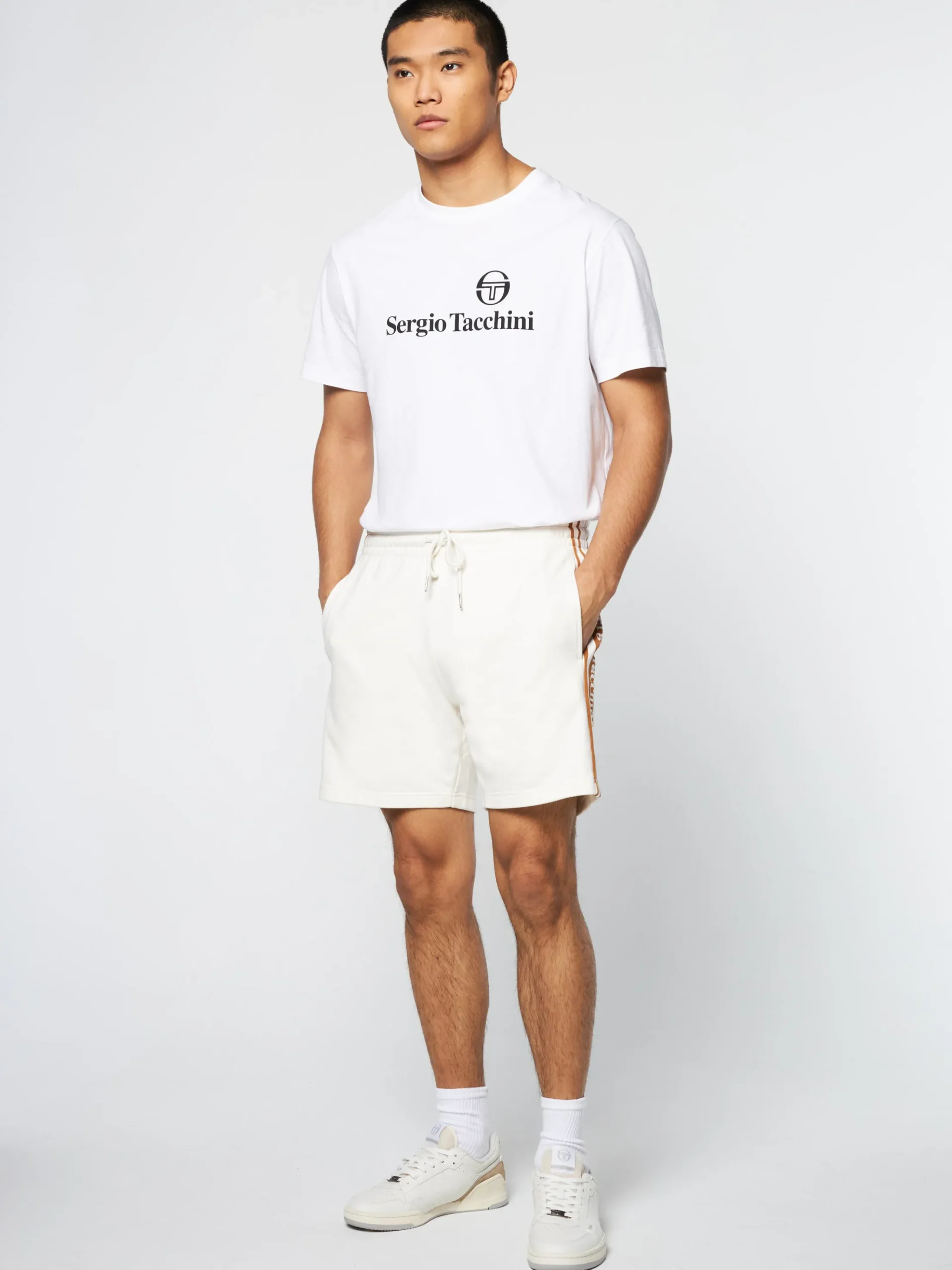 Sergio Tacchini Pereto Tape Short- GARDENIA Clearance