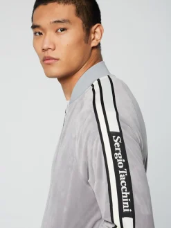 Sergio Tacchini Pereto Velour Track Jacket- SLEET Outlet