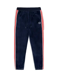 Sergio Tacchini Pereto Velour Track Pant- MARITIME BLUE Discount