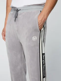Sergio Tacchini Pereto Velour Track Pant- SLEET Online