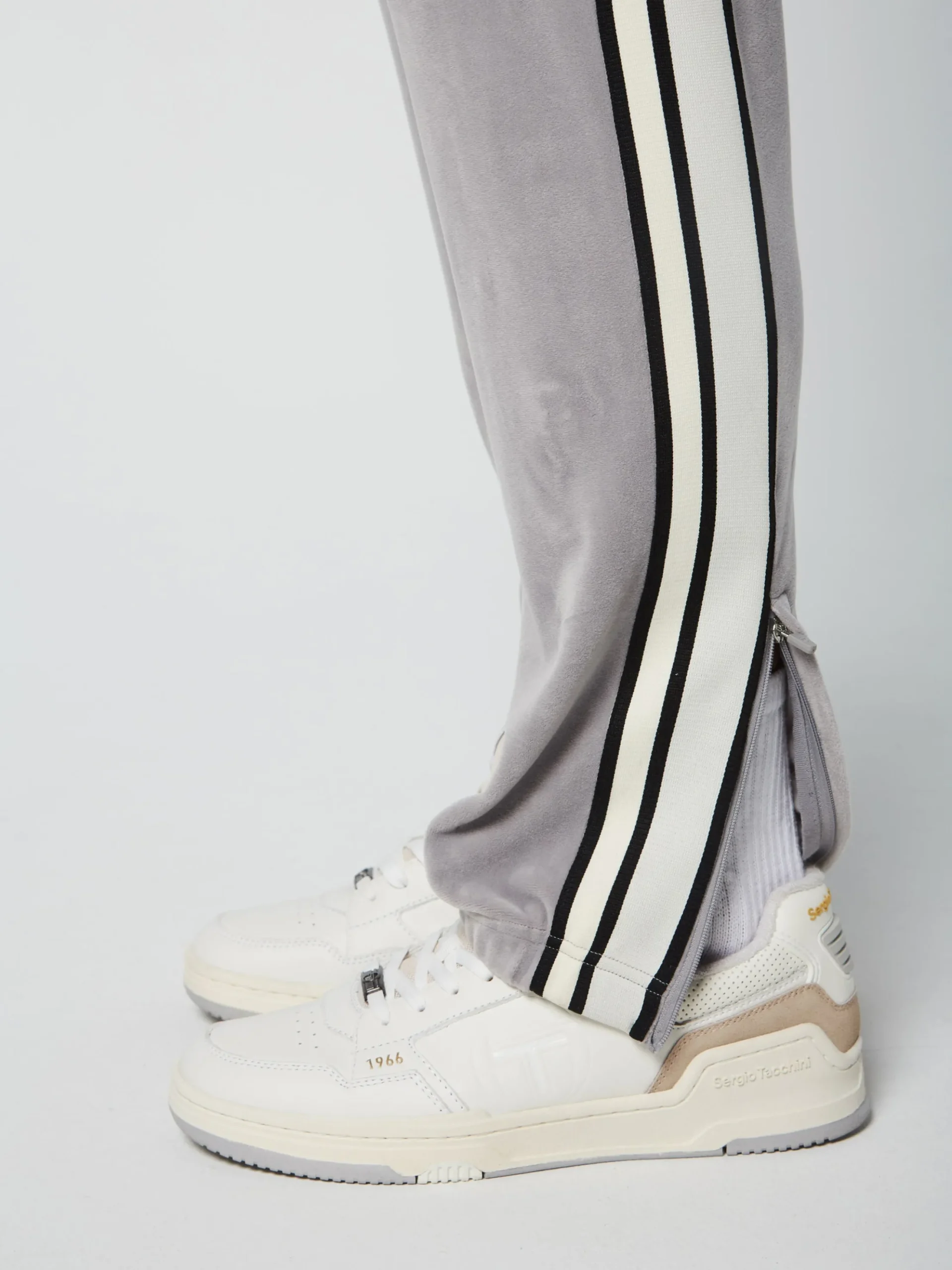 Sergio Tacchini Pereto Velour Track Pant- SLEET Online