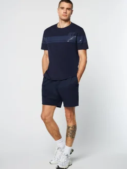 Sergio Tacchini Perforata T-Shirt- MARITIME BLUE Outlet