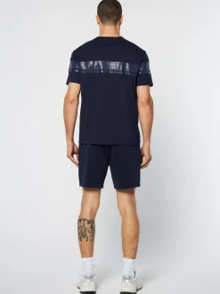 Sergio Tacchini Perforata T-Shirt- MARITIME BLUE Outlet