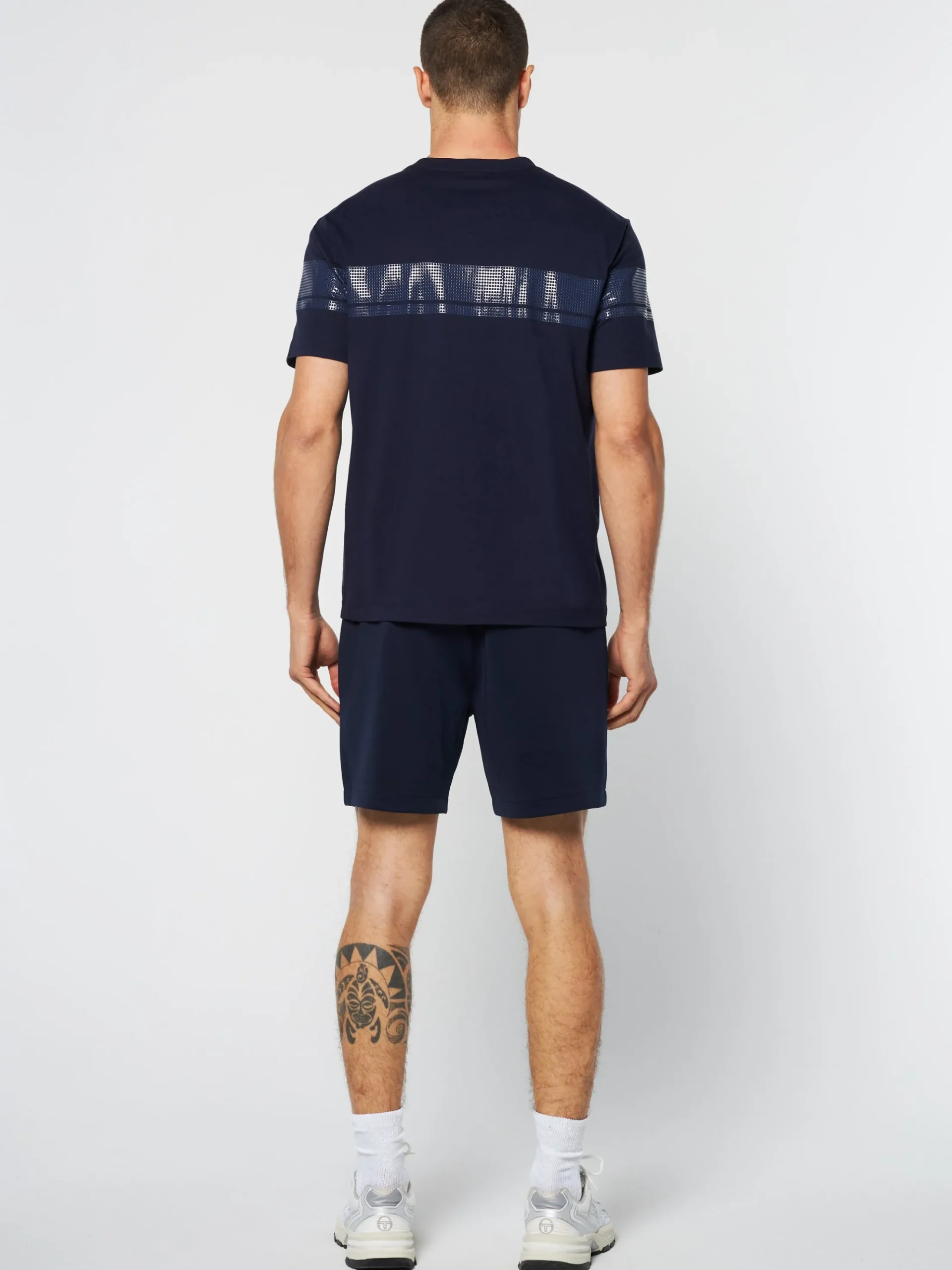 Sergio Tacchini Perforata T-Shirt- MARITIME BLUE Outlet