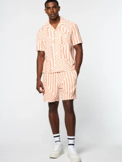 Sergio Tacchini Piastrella Terry Cabana Shirt- CANYON SUNSET Discount
