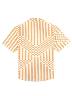 Sergio Tacchini Piastrella Terry Cabana Shirt- CANYON SUNSET Discount