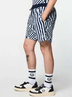 Sergio Tacchini Piastrella Terry Cabana Short- MARITIME BLUE Sale