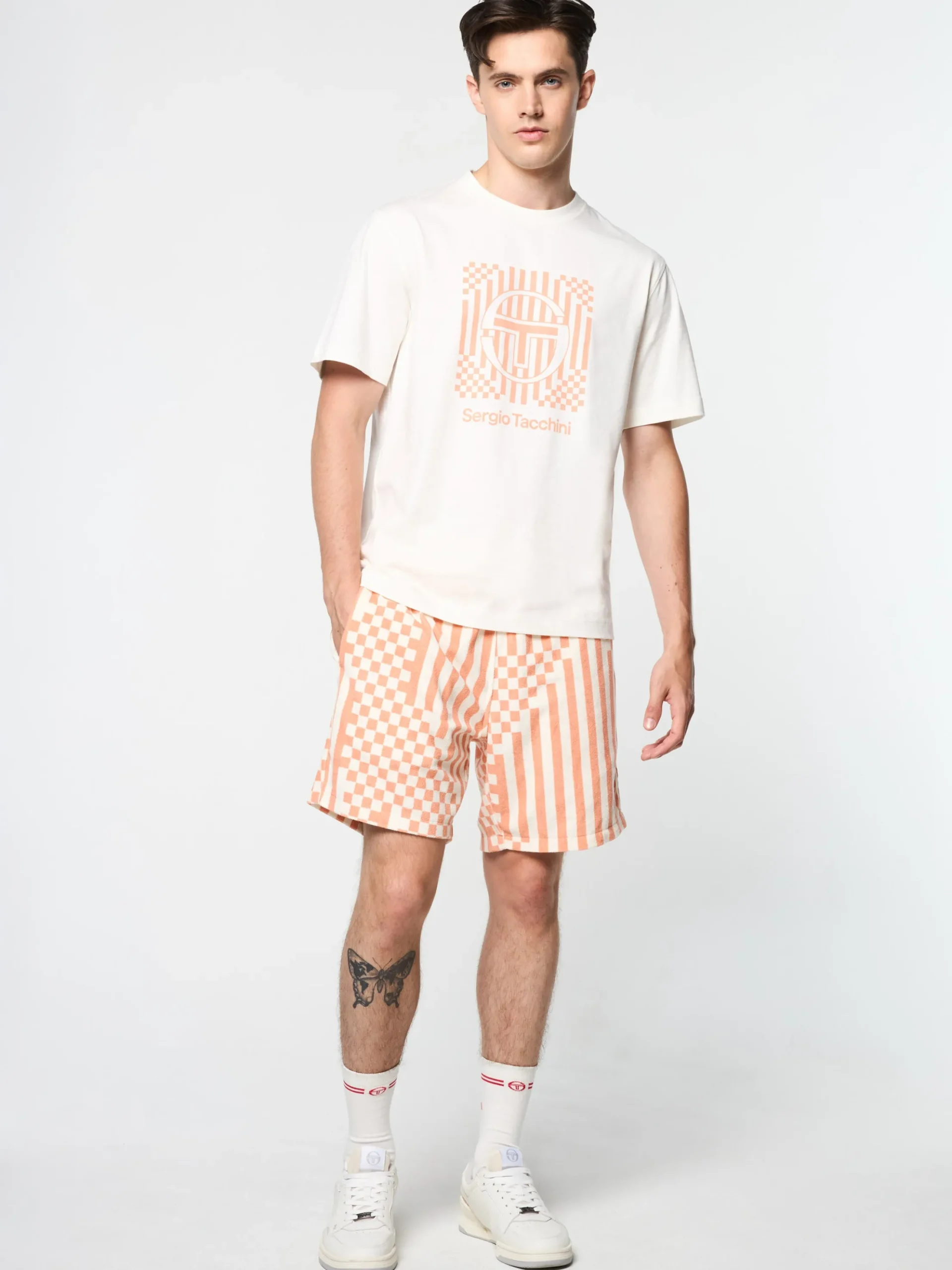 Sergio Tacchini Piastrella T-Shirt- GARDENIA Discount