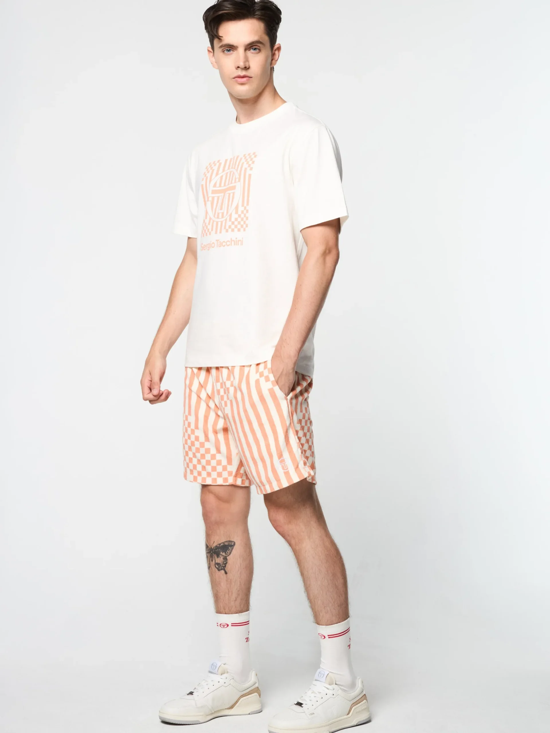 Sergio Tacchini Piastrella T-Shirt- GARDENIA Discount