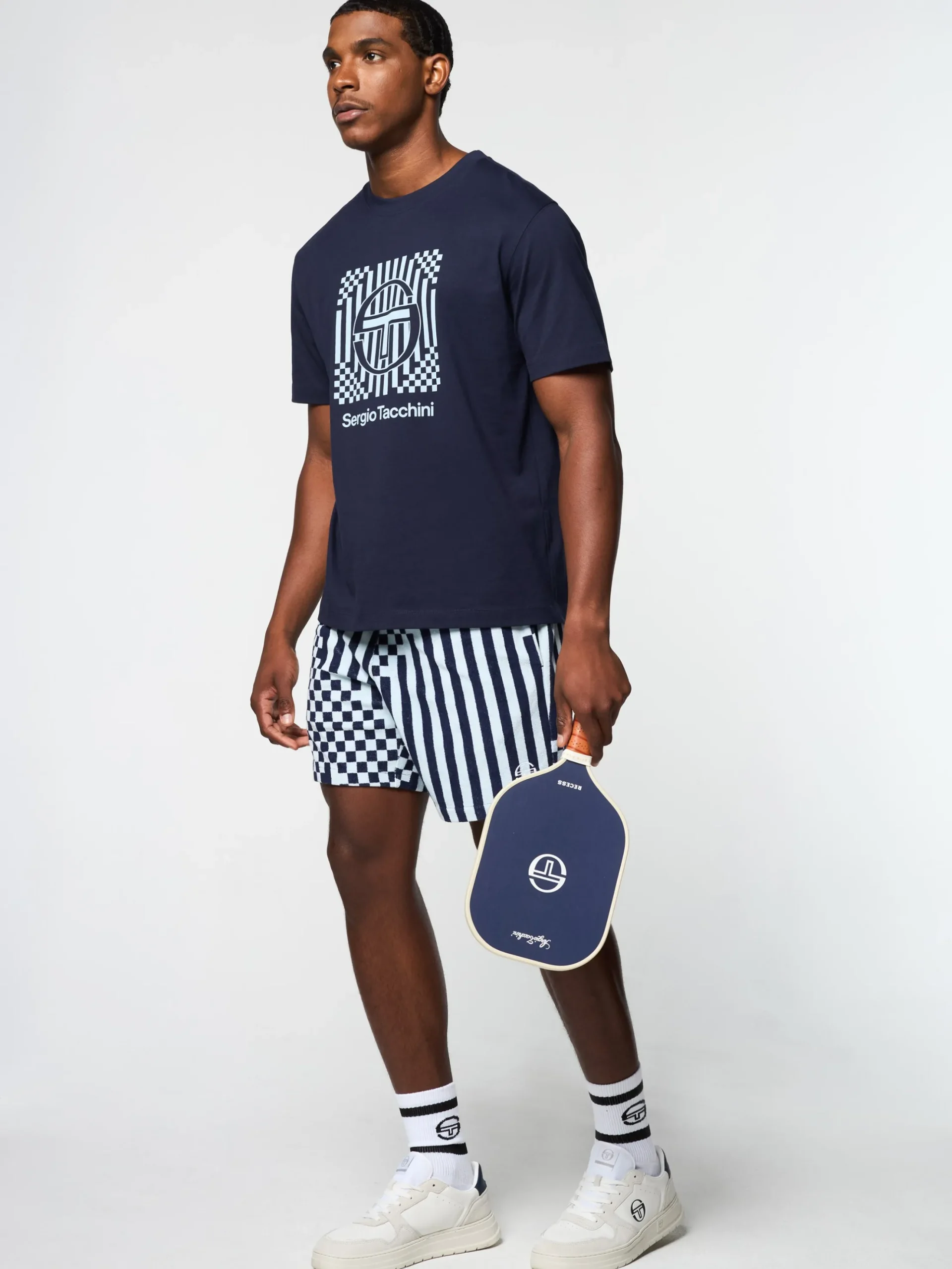 Sergio Tacchini Piastrella T-Shirt- MARITIME BLUE New