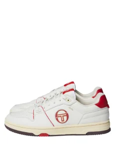 Sergio Tacchini Prime Shot DA Sneaker- Antique White/ Almond Oil/ Adrenaline Red ANTIQUE WHITE/ALMOND OIL/ADRENALINE RED Sale