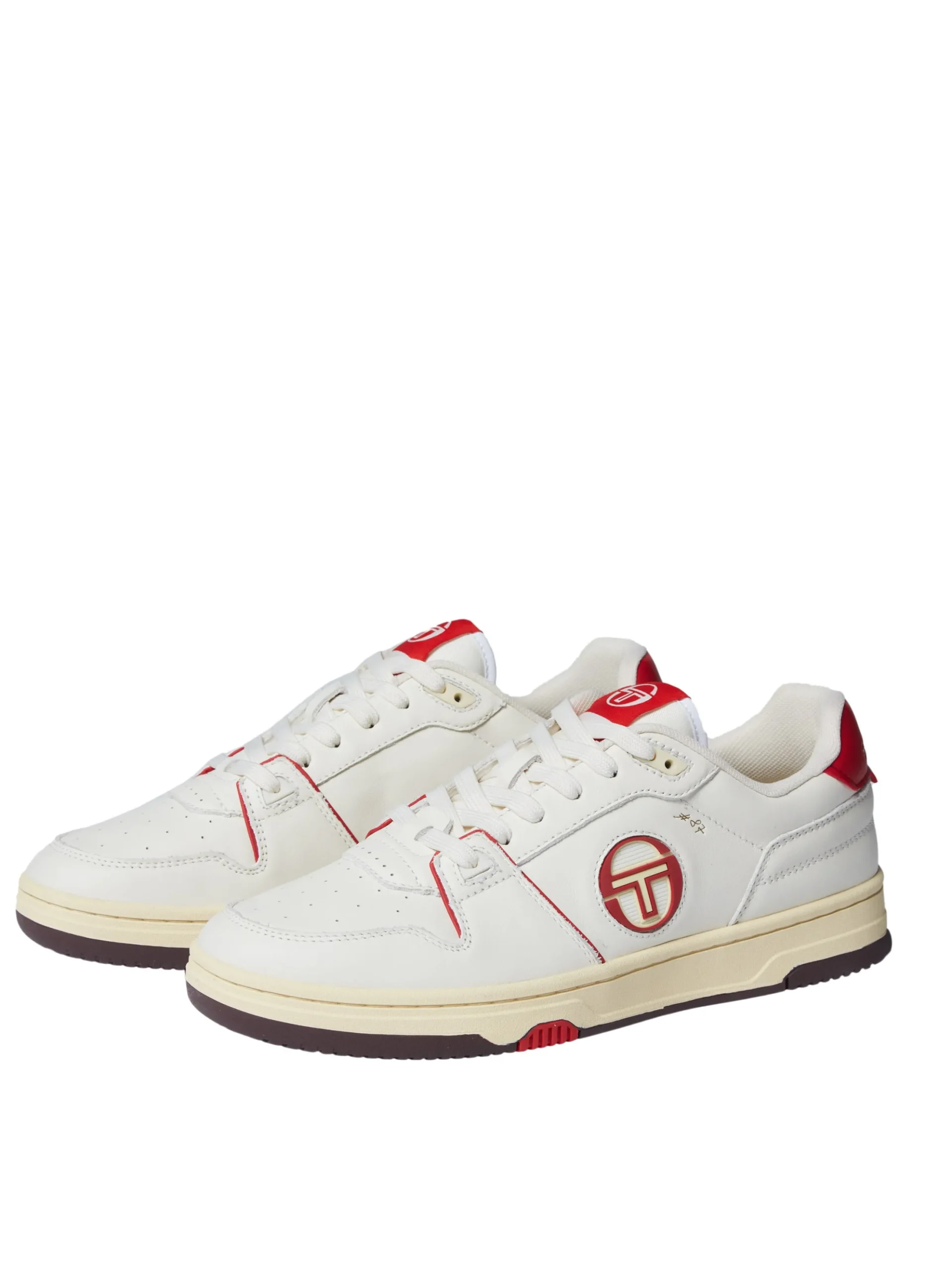 Sergio Tacchini Prime Shot DA Sneaker- Antique White/ Almond Oil/ Adrenaline Red ANTIQUE WHITE/ALMOND OIL/ADRENALINE RED Sale