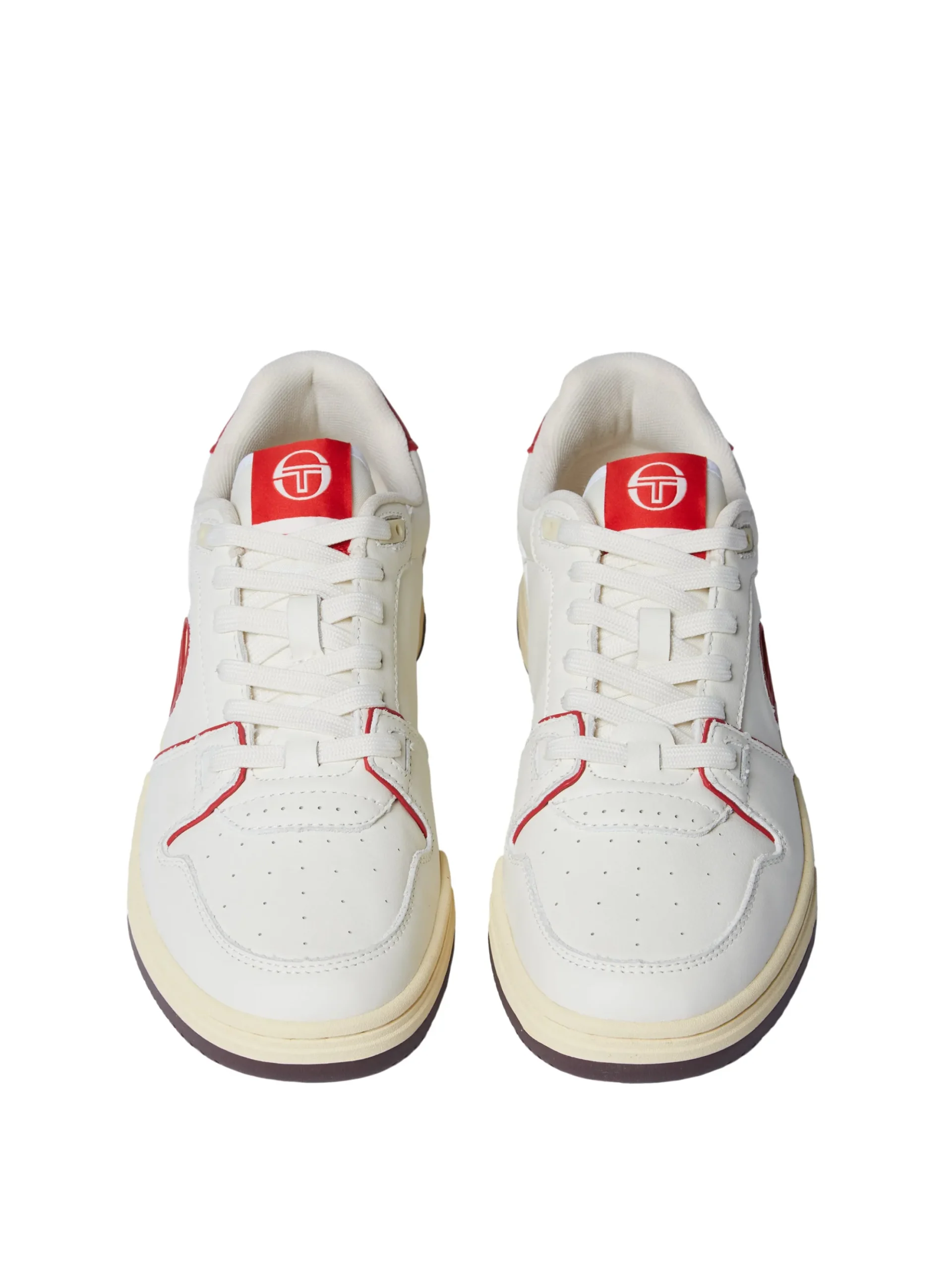 Sergio Tacchini Prime Shot DA Sneaker- Antique White/ Almond Oil/ Adrenaline Red ANTIQUE WHITE/ALMOND OIL/ADRENALINE RED Sale