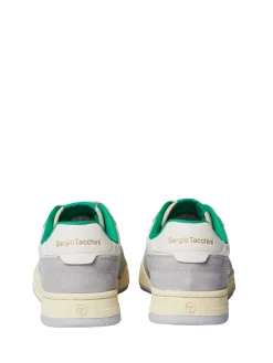 Sergio Tacchini Prime Shot DA Sneaker- Antique White/ Almond Oil/ Bright Green ANTIQUE WHITE/ALMOND OIL/BRIGHT GREEN Clearance