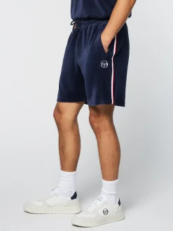 Sergio Tacchini Primo Velour Short- MARITIME BLUE Online