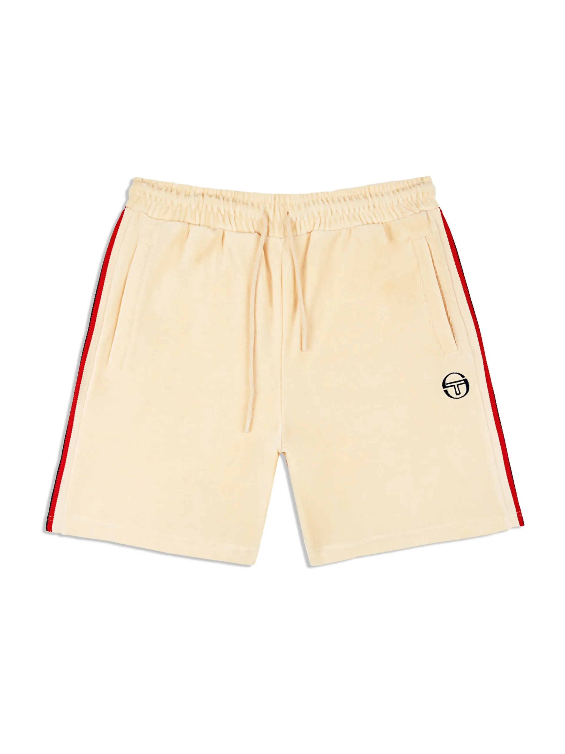 Sergio Tacchini Primo Velour Short- PEARL IVORY Online