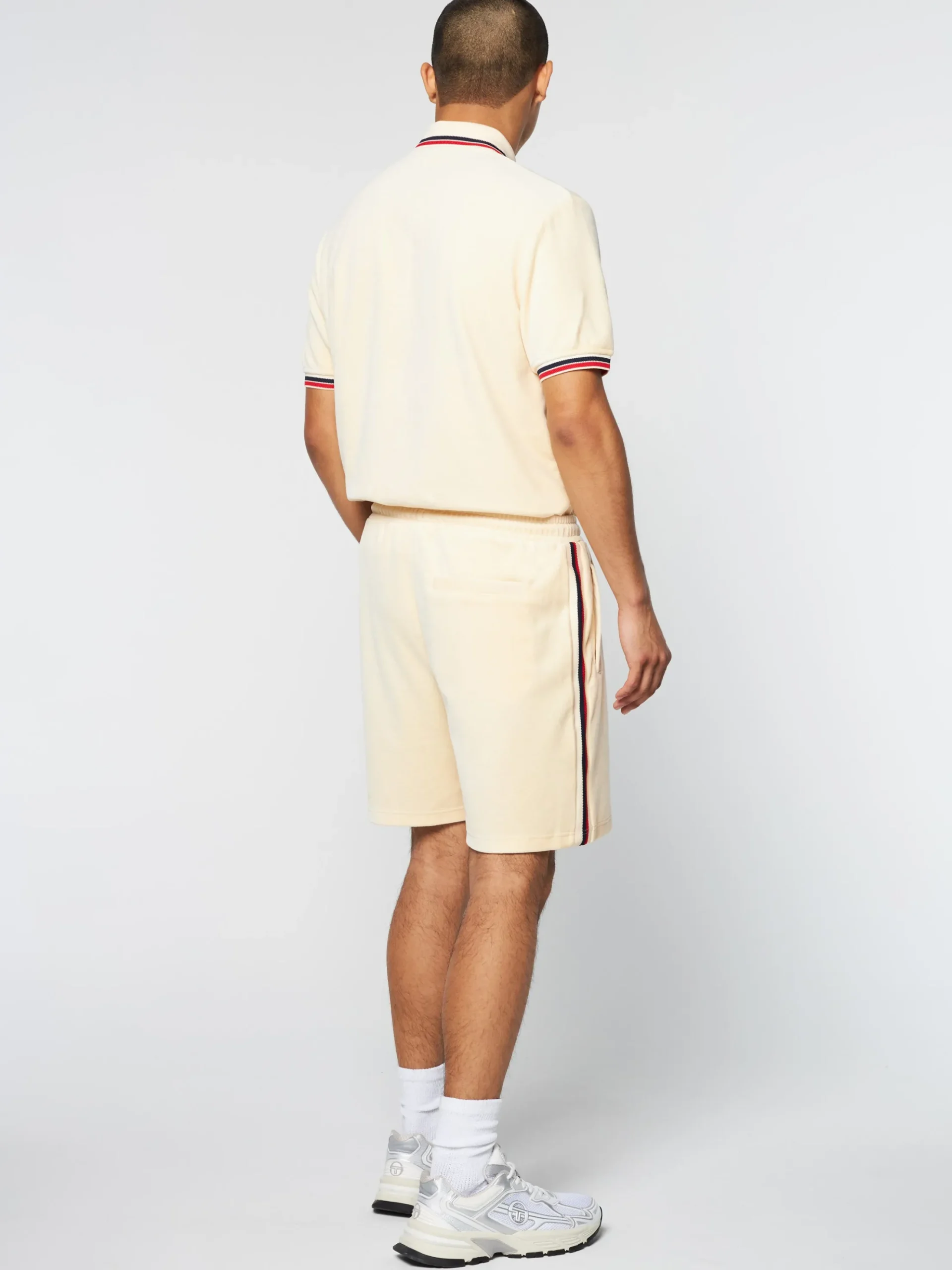 Sergio Tacchini Primo Velour Short- PEARL IVORY Online