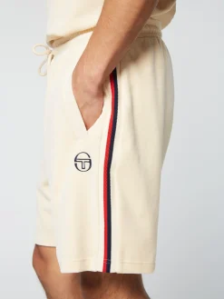 Sergio Tacchini Primo Velour Short- PEARL IVORY Online