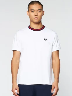 Sergio Tacchini Rainer T-Shirt- White/ Adrenaline Rush WHITE/ADRENALINE RUSH Online