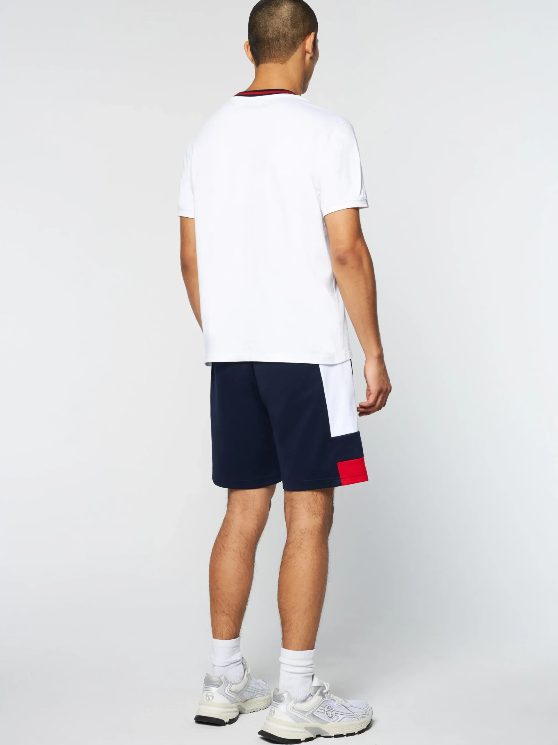 Sergio Tacchini Rainer T-Shirt- White/ Adrenaline Rush WHITE/ADRENALINE RUSH Online