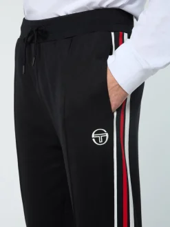 Sergio Tacchini Renshaw Tape Track Pant- BLACK Discount
