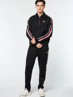 Sergio Tacchini Renshaw Tape Track Top- BLACK Outlet