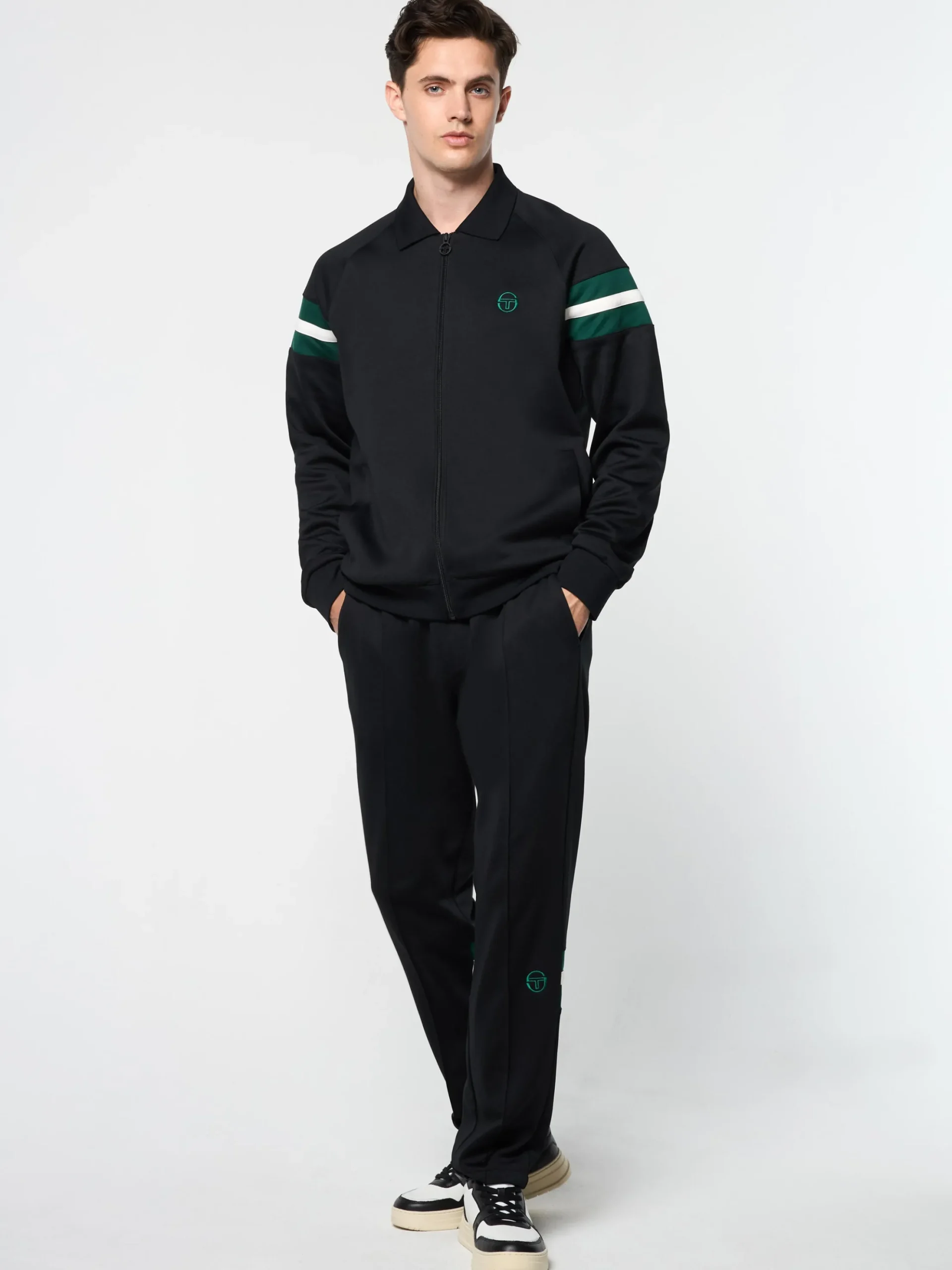 Sergio Tacchini Rimini Track Jacket- BLACK BEAUTY Discount