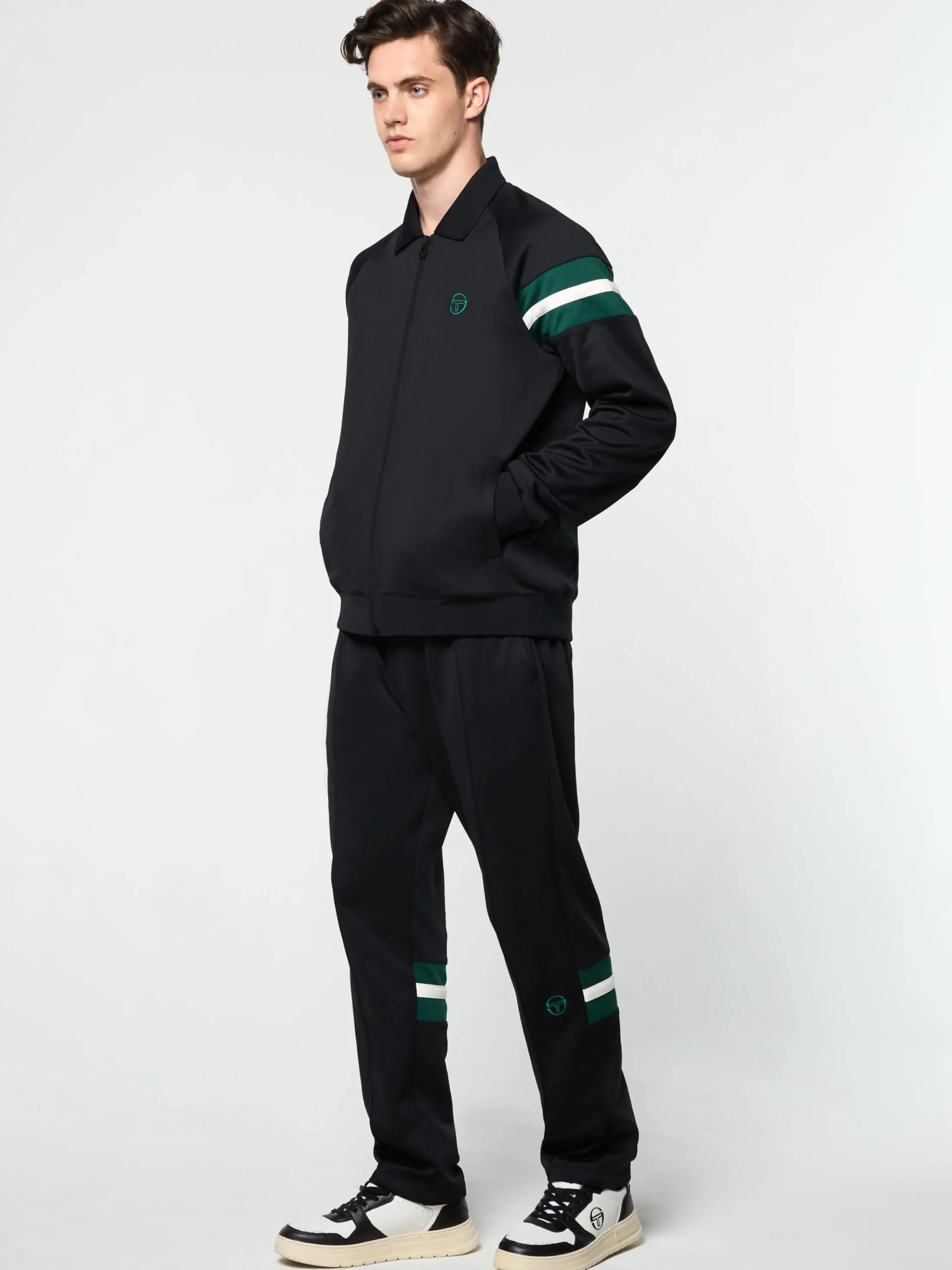 Sergio Tacchini Rimini Track Jacket- BLACK BEAUTY Discount