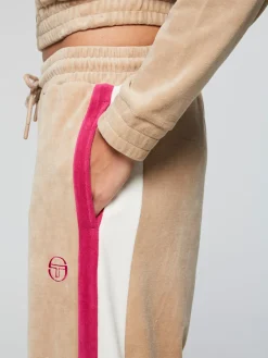 Sergio Tacchini Rosa Velour Track Pant- HUMUS Hot