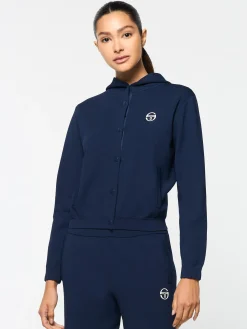 Sergio Tacchini Rosolina Hoodie- MARITIME BLUE Hot
