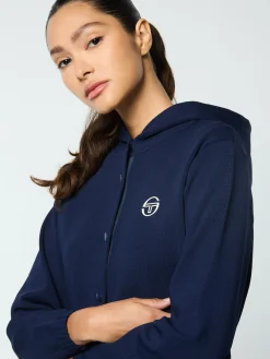 Sergio Tacchini Rosolina Hoodie- MARITIME BLUE Hot